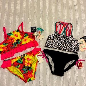 2 Two Piece Swimsuits - Little Girls Sz. 10